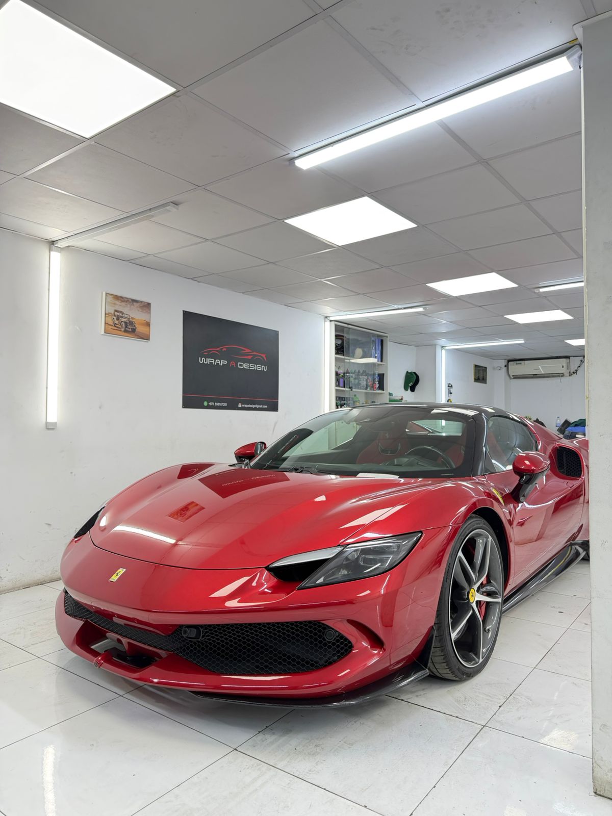 Ferrari 296 GTB in Wrap A Design Studio